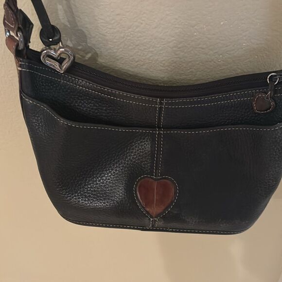 Brighton woman's leather purse. The leather are brown and black - Picture 13 of 16